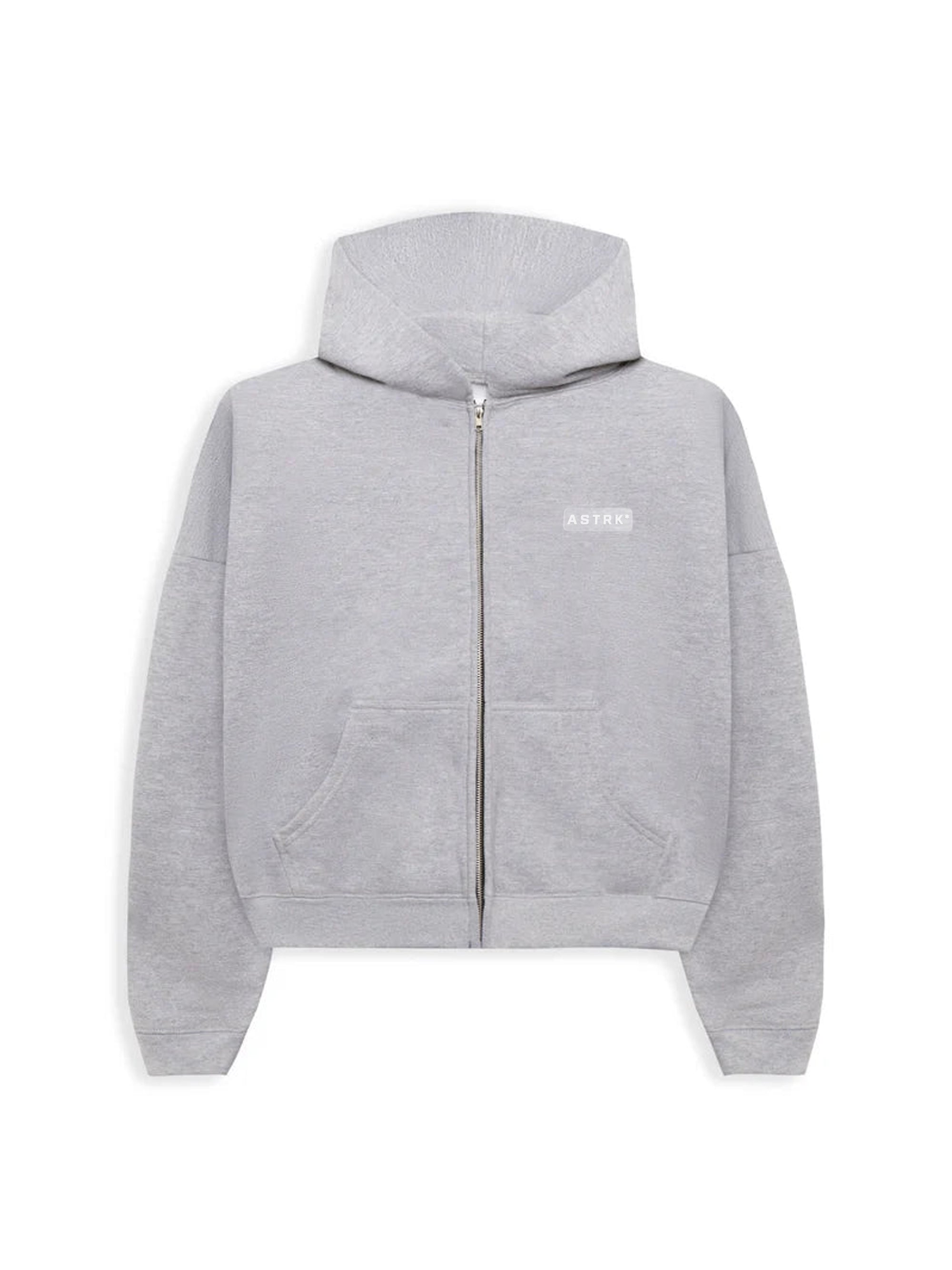 Core Rx Crop Hoodie in Heather Grey